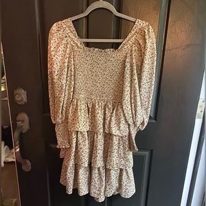 Floral prairie dress *like new*